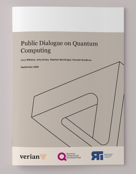 Image of the Public Dialogue on Quantum Computing report